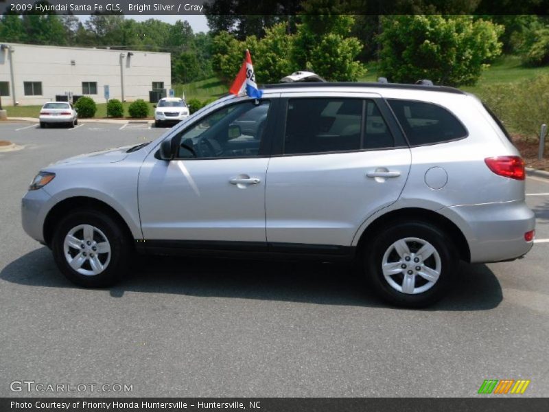 Bright Silver / Gray 2009 Hyundai Santa Fe GLS