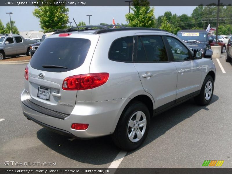 Bright Silver / Gray 2009 Hyundai Santa Fe GLS