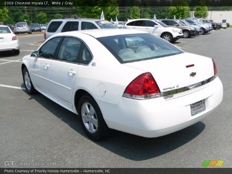 White / Gray 2009 Chevrolet Impala LT
