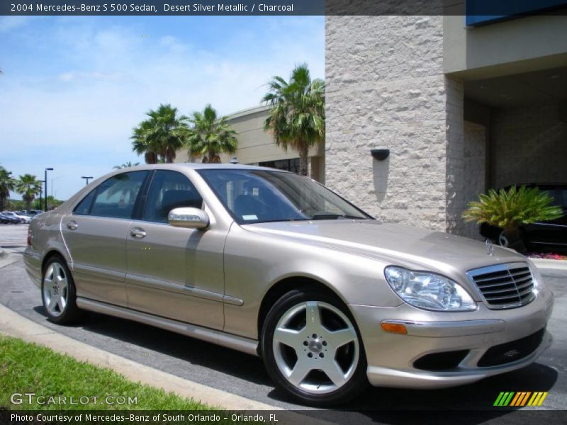 Desert Silver Metallic / Charcoal 2004 Mercedes-Benz S 500 Sedan