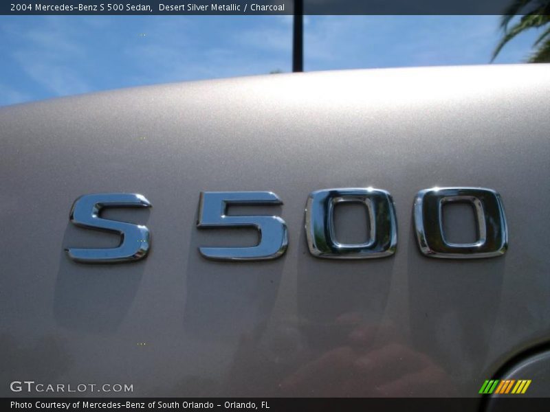 Desert Silver Metallic / Charcoal 2004 Mercedes-Benz S 500 Sedan