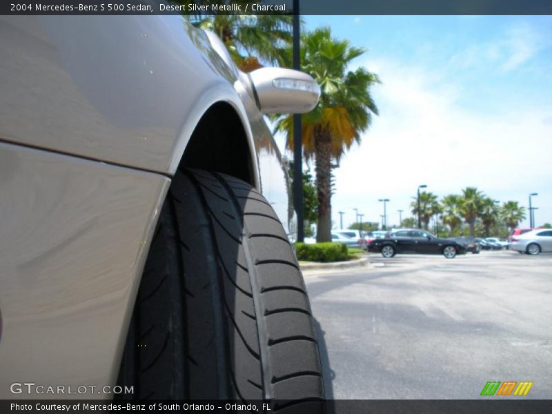 Desert Silver Metallic / Charcoal 2004 Mercedes-Benz S 500 Sedan