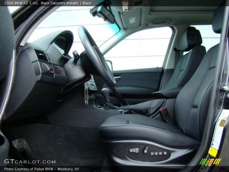Black Sapphire Metallic / Black 2008 BMW X3 3.0si