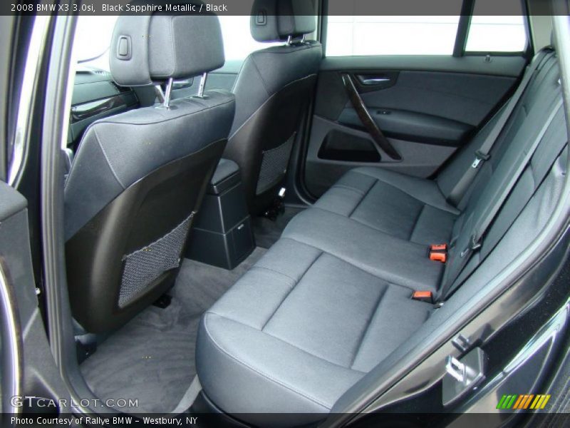 Black Sapphire Metallic / Black 2008 BMW X3 3.0si