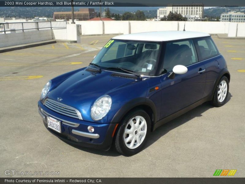 Indi Blue Metallic / Panther Black 2003 Mini Cooper Hardtop