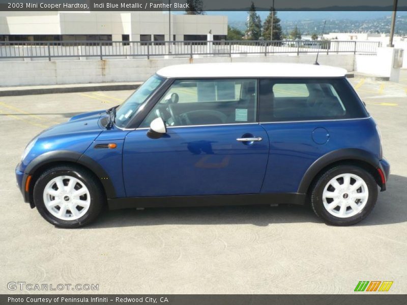 Indi Blue Metallic / Panther Black 2003 Mini Cooper Hardtop
