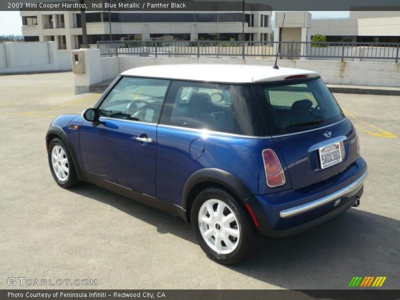 Indi Blue Metallic / Panther Black 2003 Mini Cooper Hardtop