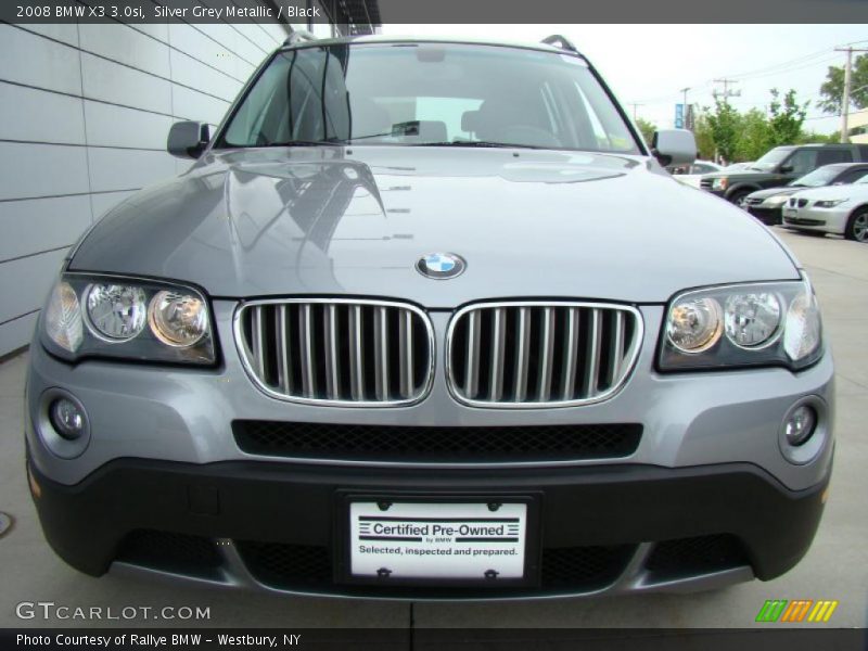 Silver Grey Metallic / Black 2008 BMW X3 3.0si