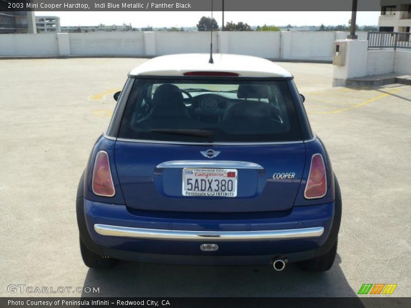 Indi Blue Metallic / Panther Black 2003 Mini Cooper Hardtop