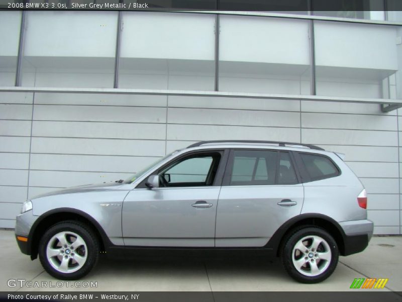 Silver Grey Metallic / Black 2008 BMW X3 3.0si