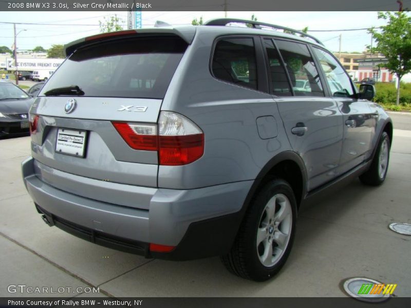 Silver Grey Metallic / Black 2008 BMW X3 3.0si