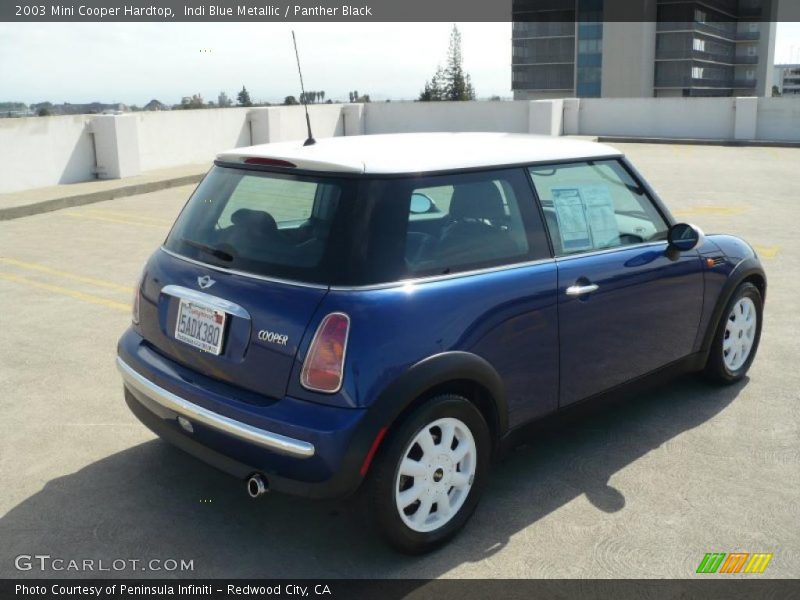 Indi Blue Metallic / Panther Black 2003 Mini Cooper Hardtop
