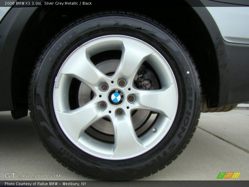 Silver Grey Metallic / Black 2008 BMW X3 3.0si