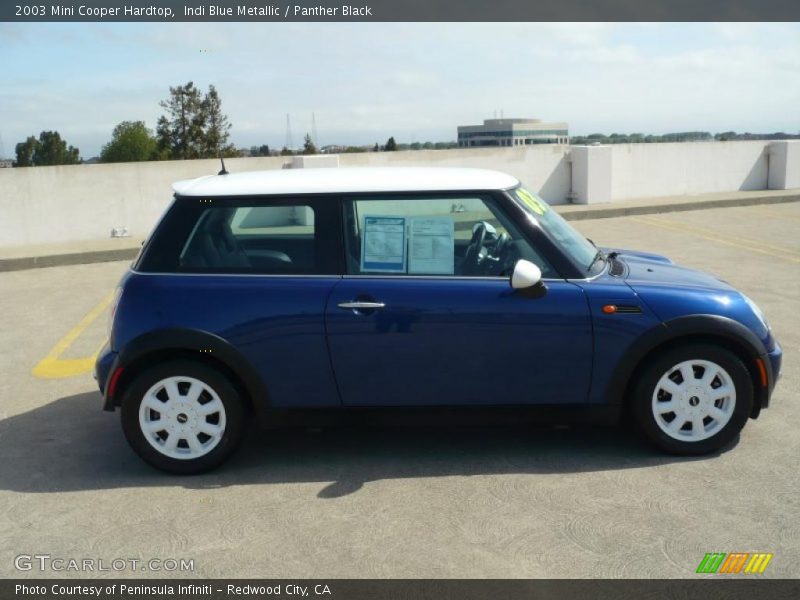 Indi Blue Metallic / Panther Black 2003 Mini Cooper Hardtop