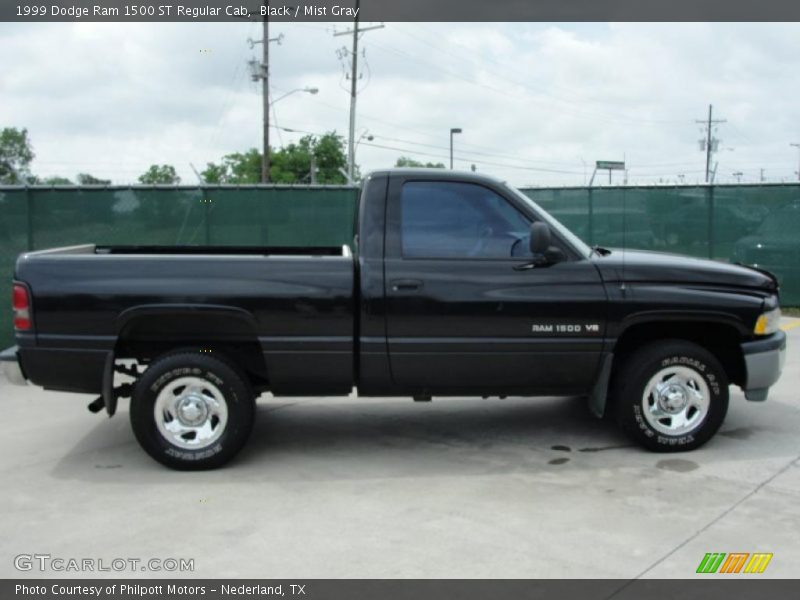 Black / Mist Gray 1999 Dodge Ram 1500 ST Regular Cab