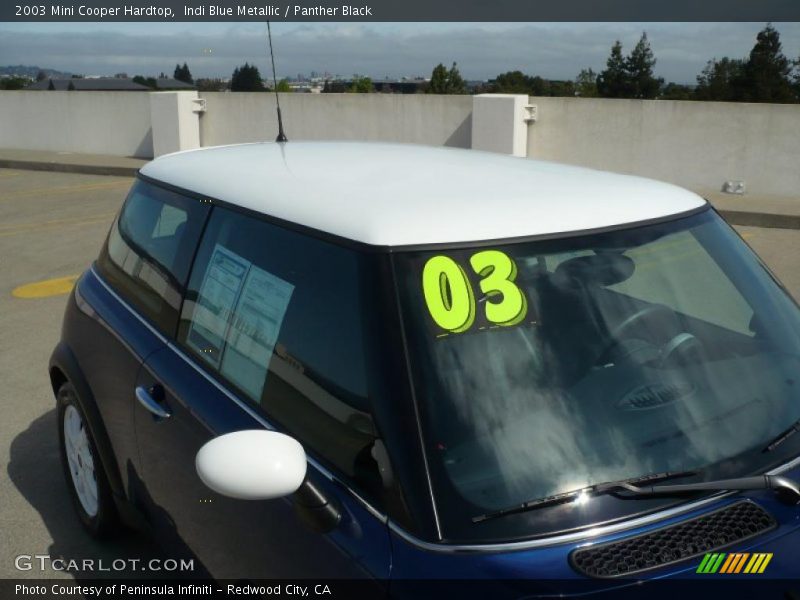 Indi Blue Metallic / Panther Black 2003 Mini Cooper Hardtop