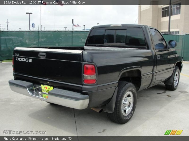 Black / Mist Gray 1999 Dodge Ram 1500 ST Regular Cab