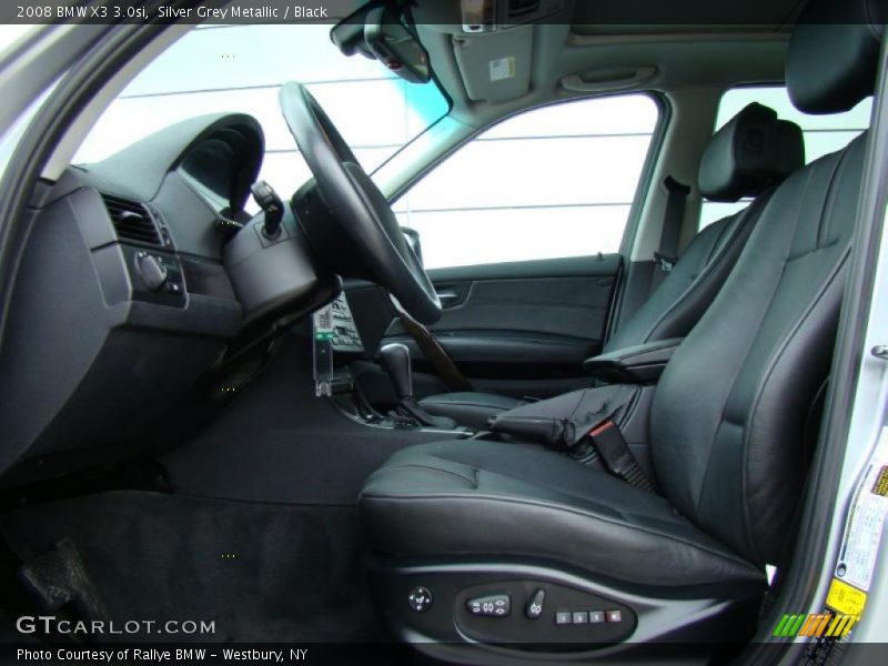 Silver Grey Metallic / Black 2008 BMW X3 3.0si