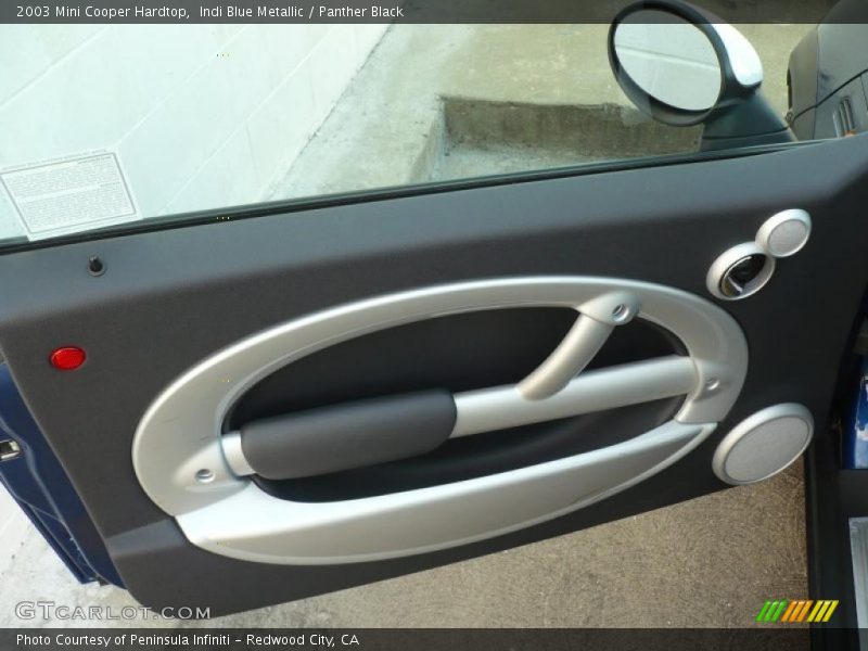 Indi Blue Metallic / Panther Black 2003 Mini Cooper Hardtop