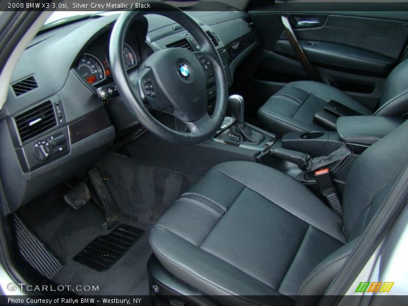 Silver Grey Metallic / Black 2008 BMW X3 3.0si