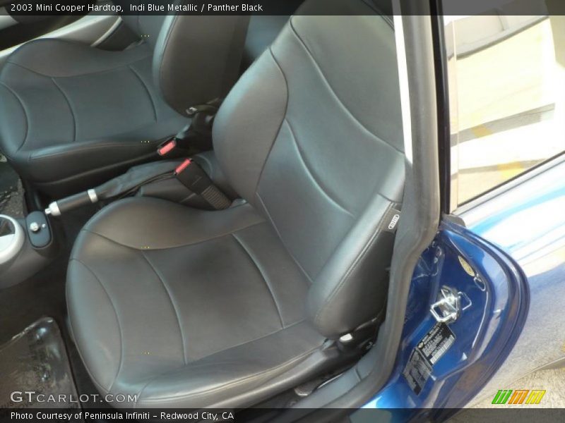 Indi Blue Metallic / Panther Black 2003 Mini Cooper Hardtop
