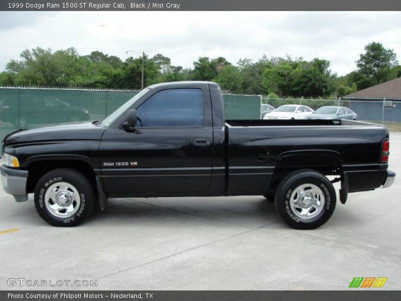 Black / Mist Gray 1999 Dodge Ram 1500 ST Regular Cab