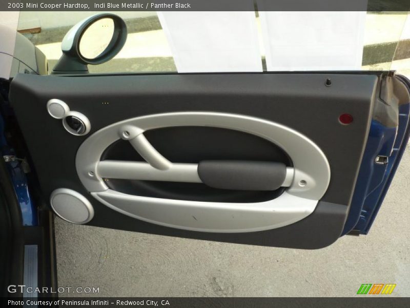 Indi Blue Metallic / Panther Black 2003 Mini Cooper Hardtop
