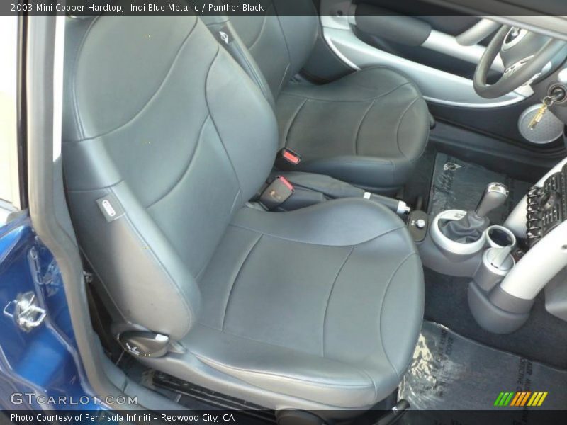 Indi Blue Metallic / Panther Black 2003 Mini Cooper Hardtop