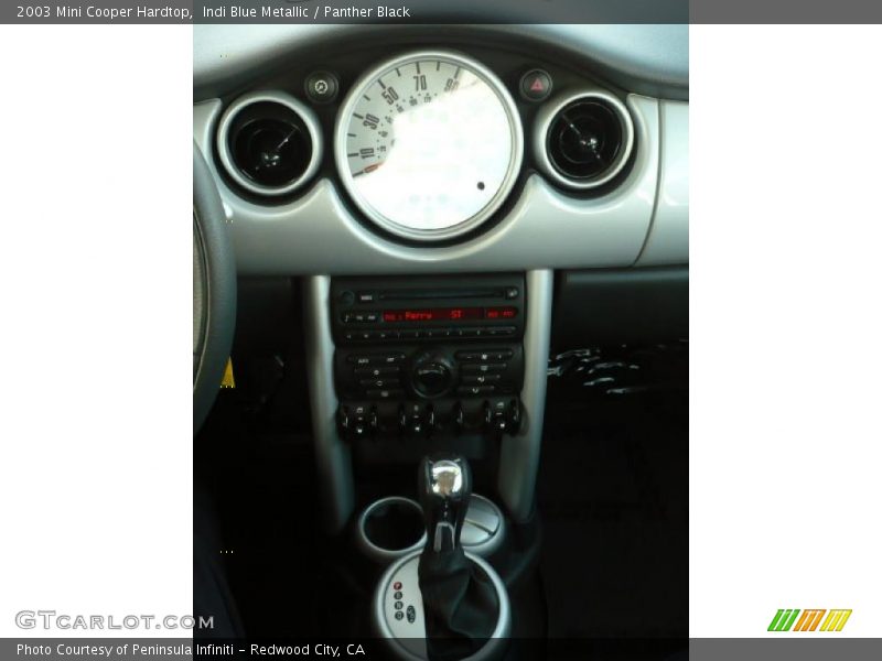 Indi Blue Metallic / Panther Black 2003 Mini Cooper Hardtop