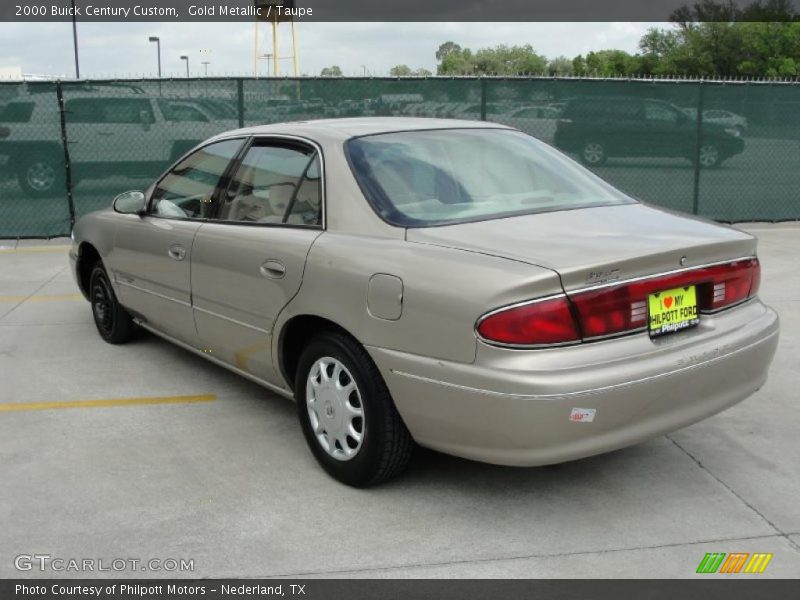 Gold Metallic / Taupe 2000 Buick Century Custom