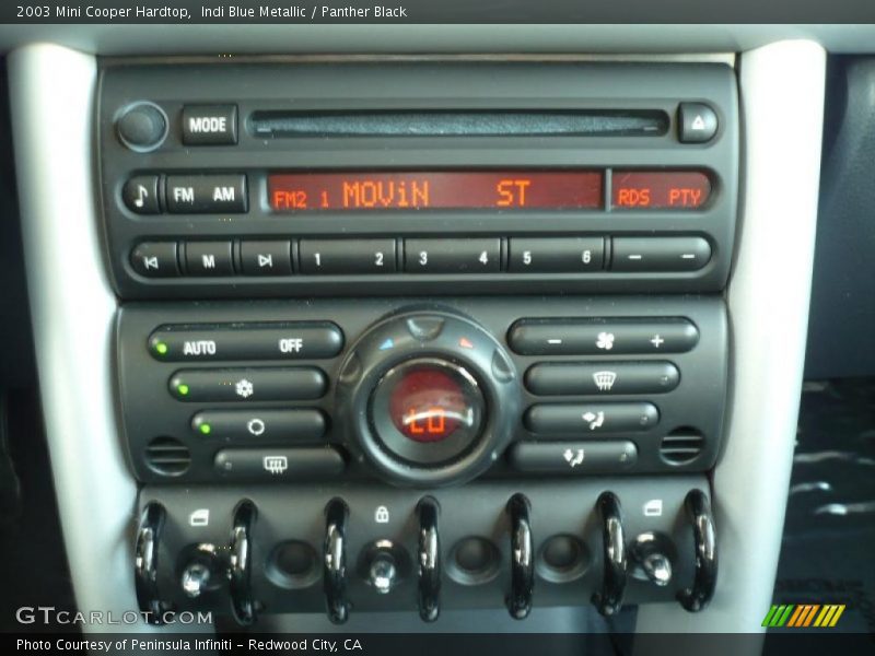 Indi Blue Metallic / Panther Black 2003 Mini Cooper Hardtop