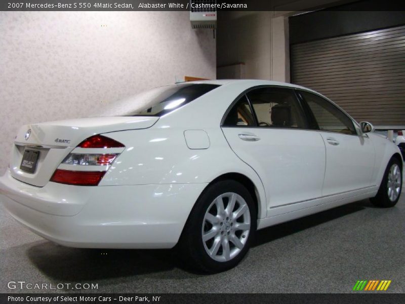 Alabaster White / Cashmere/Savanna 2007 Mercedes-Benz S 550 4Matic Sedan