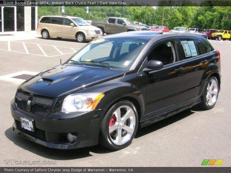 Brilliant Black Crystal Pearl / Dark Slate Gray 2008 Dodge Caliber SRT4