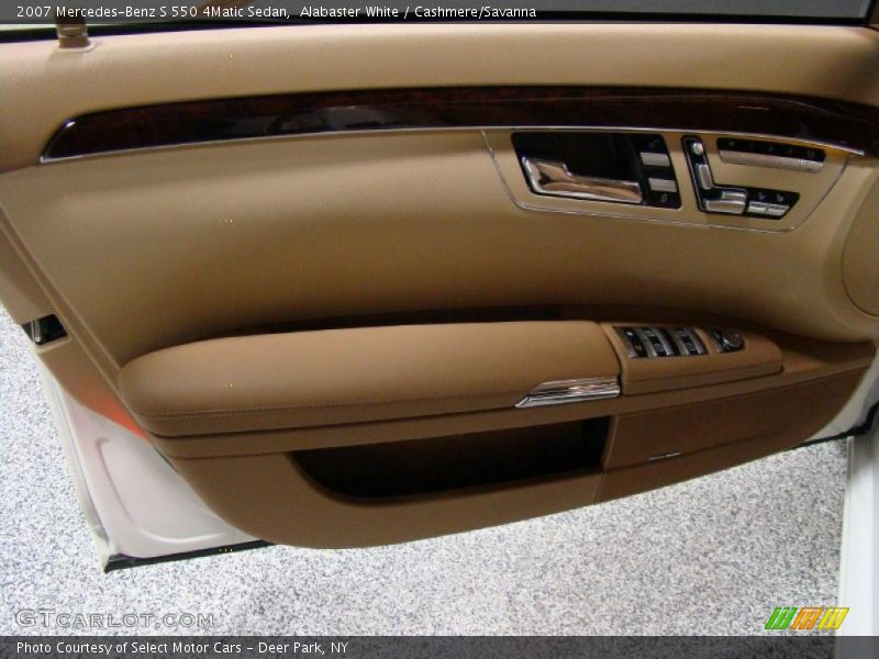 Alabaster White / Cashmere/Savanna 2007 Mercedes-Benz S 550 4Matic Sedan