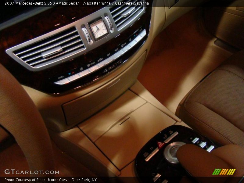 Alabaster White / Cashmere/Savanna 2007 Mercedes-Benz S 550 4Matic Sedan