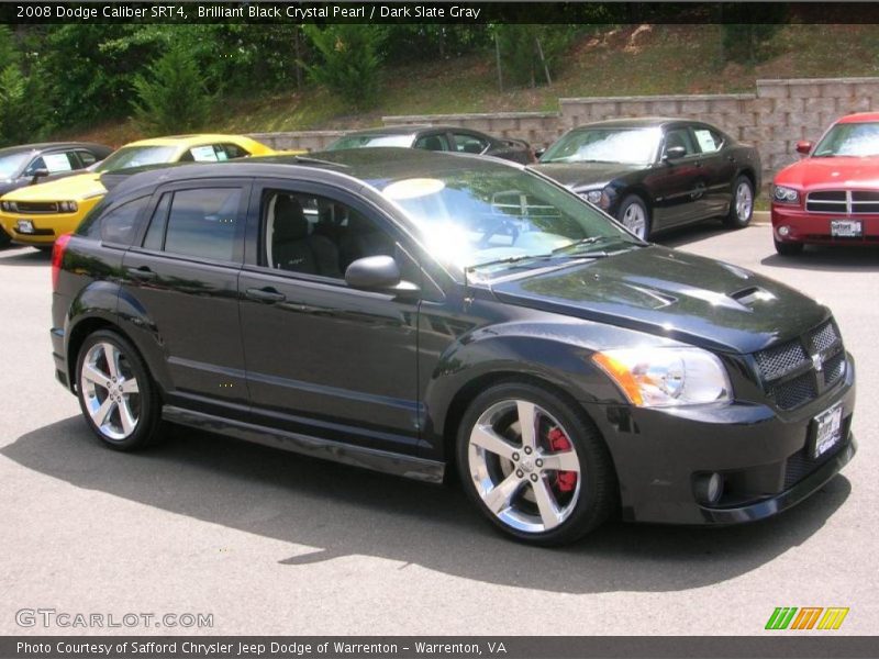 Brilliant Black Crystal Pearl / Dark Slate Gray 2008 Dodge Caliber SRT4