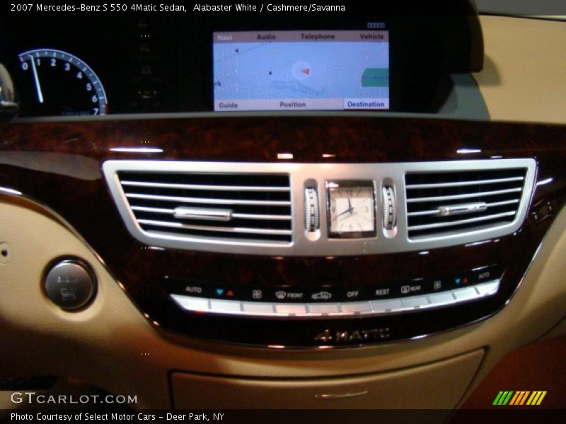 Alabaster White / Cashmere/Savanna 2007 Mercedes-Benz S 550 4Matic Sedan