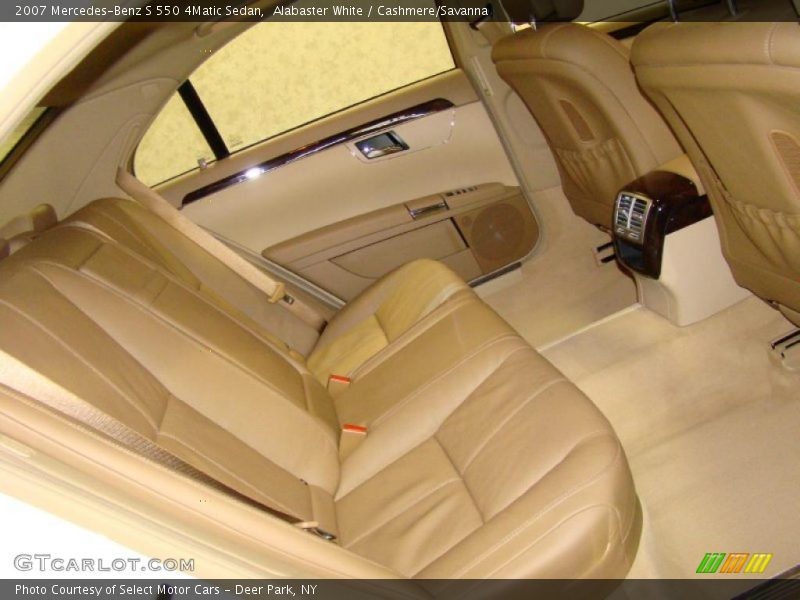 Alabaster White / Cashmere/Savanna 2007 Mercedes-Benz S 550 4Matic Sedan