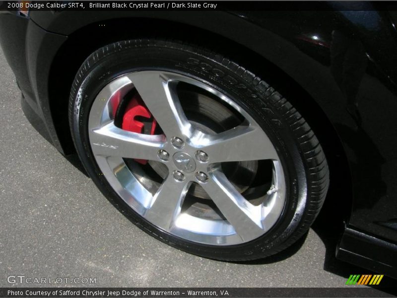 Brilliant Black Crystal Pearl / Dark Slate Gray 2008 Dodge Caliber SRT4