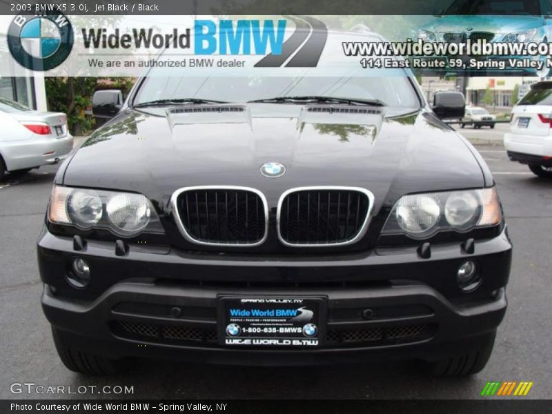 Jet Black / Black 2003 BMW X5 3.0i