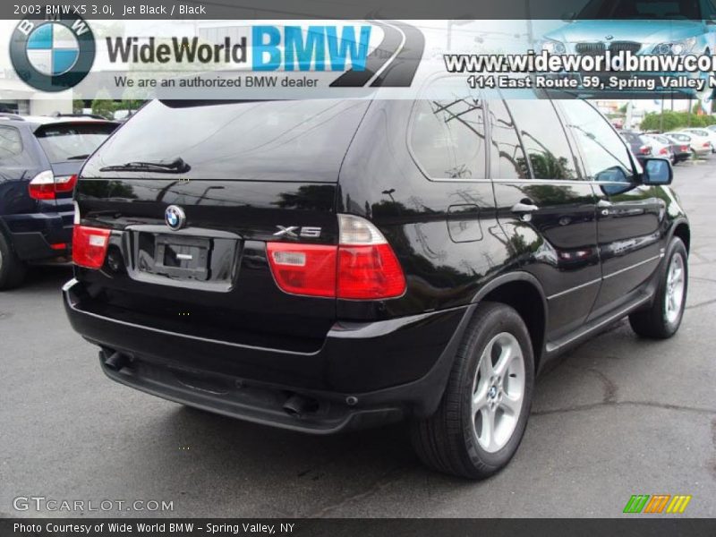 Jet Black / Black 2003 BMW X5 3.0i