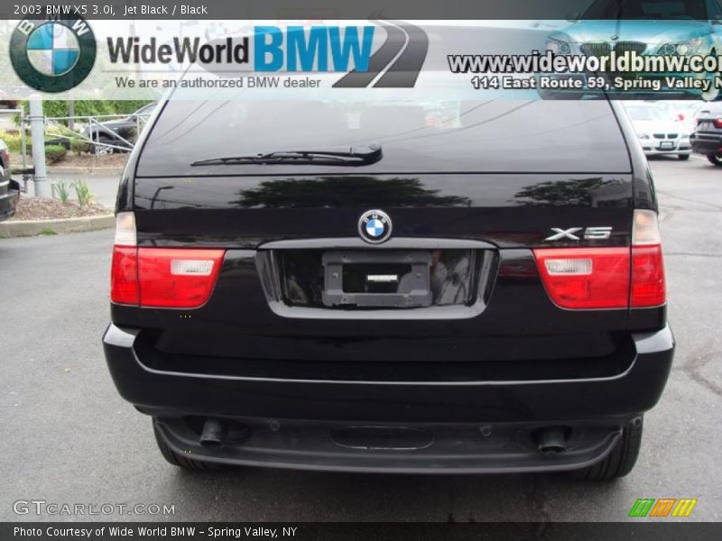 Jet Black / Black 2003 BMW X5 3.0i