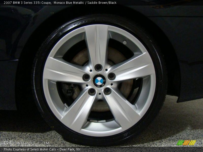 Monaco Blue Metallic / Saddle Brown/Black 2007 BMW 3 Series 335i Coupe