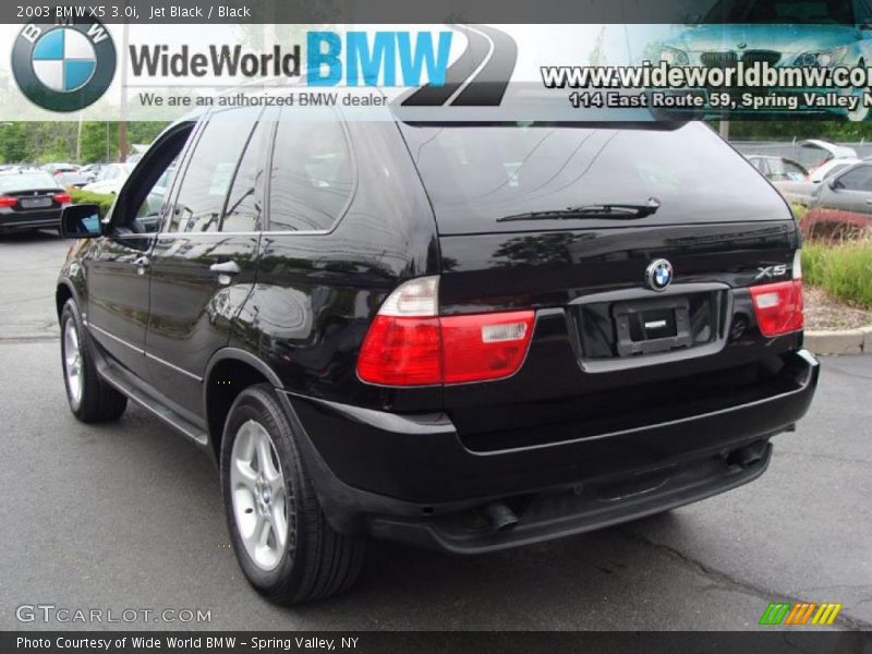 Jet Black / Black 2003 BMW X5 3.0i