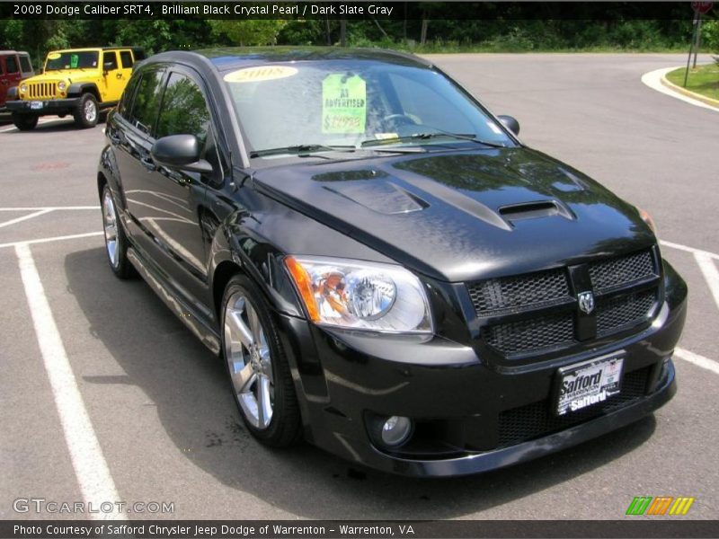 Brilliant Black Crystal Pearl / Dark Slate Gray 2008 Dodge Caliber SRT4