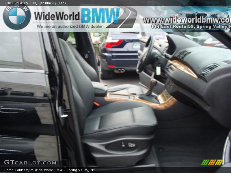 Jet Black / Black 2003 BMW X5 3.0i