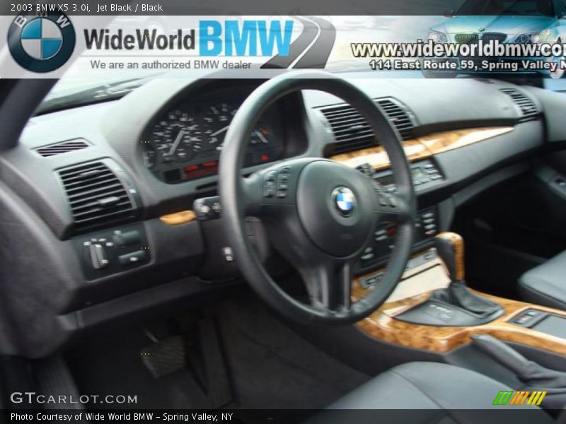 Jet Black / Black 2003 BMW X5 3.0i