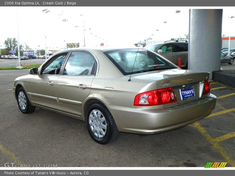Cream Gold / Beige 2006 Kia Optima LX