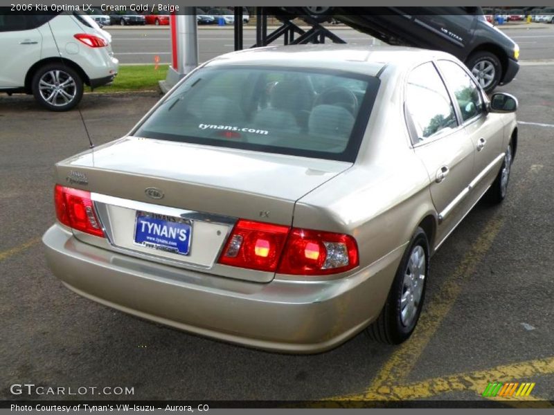 Cream Gold / Beige 2006 Kia Optima LX