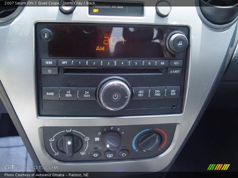 Storm Gray / Black 2007 Saturn ION 2 Quad Coupe